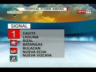 NTVL: Bagyong Amang, napanatili ang lakas