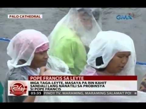 24 Oras: Mga taga-Leyte, masaya pa rin kahit sandali lang nanatili roon si Pope Francis