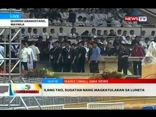 BT: Ilang tao, sugatan nang magkatulakan sa Luneta