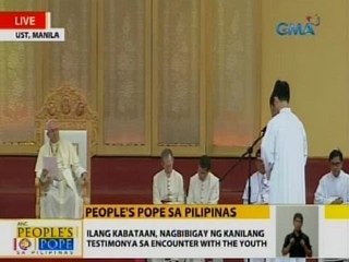 GMA7 Specials: 3 kabataan, nagbibigay ng kanilang testimonya sa encounter with the youth sa UST
