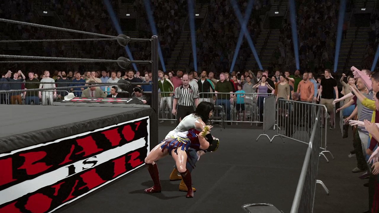 WWE 2K17 wonder woman v abigail