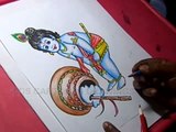 How to Draw Lord Little Krishna Drawing