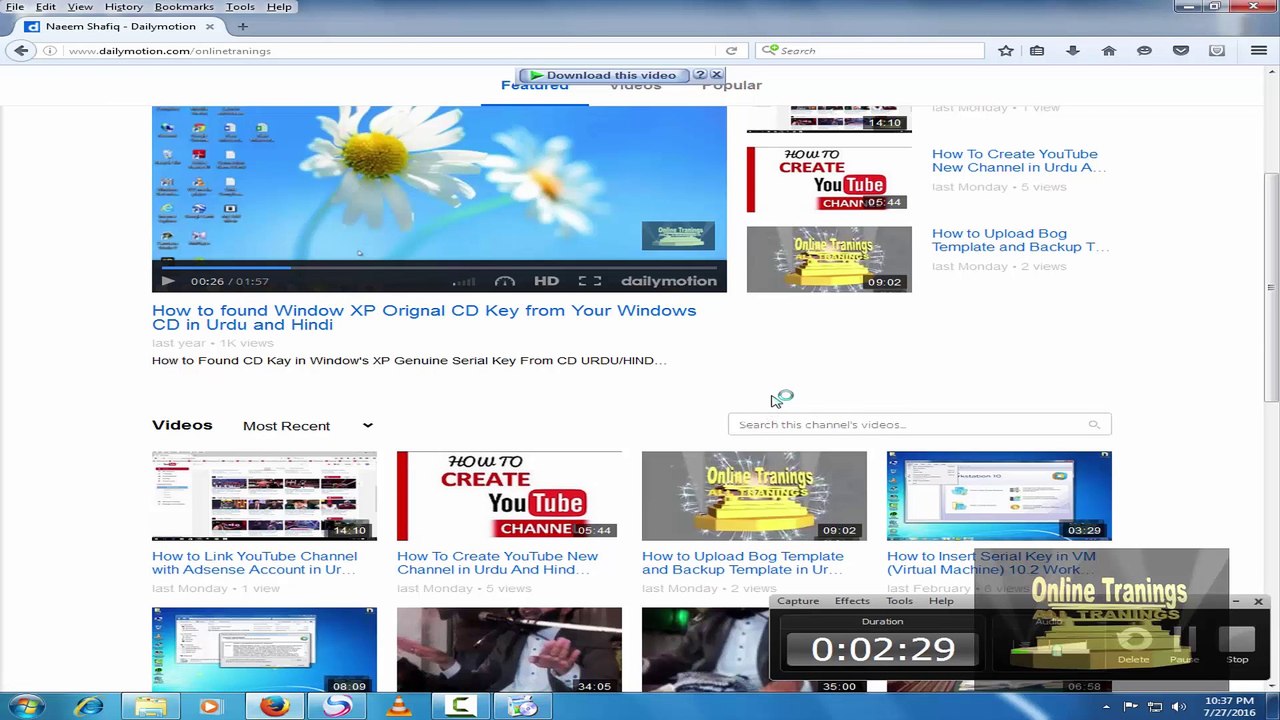 Como Colocar thumbnail nos videos do Dailymotion