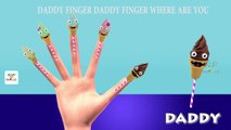 Finger Family Cone Ice Cream Lollipop | Cone Ice Cream Cartoon Finger Family Children Nursery Rhymes