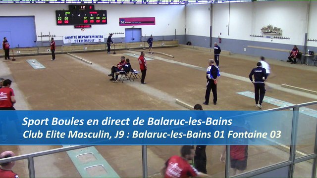 Premier tour, tir rapide double, Club Elite Masculin, J9, Balaruc-les-Bains contre Fontaine, saison 2016-2017