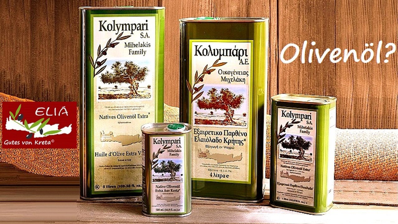 Natives Olivenöl Extra von KOLYMPARI SA bei ELIA-Gutes von Kreta