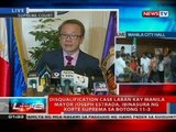 Disqualification case laban kay Manila Mayor Joseph Estrada, ibinasura ng SC sa botong 11-3