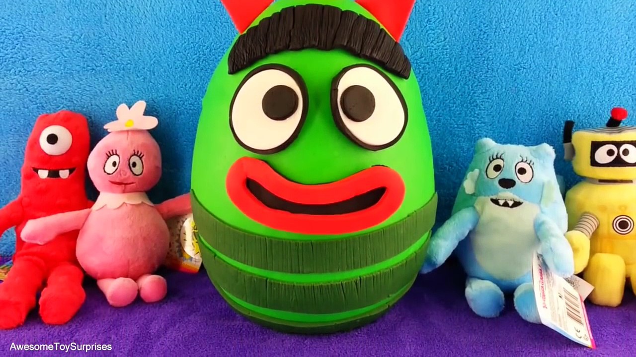 Yo Gabba Gabba Play-Doh Surprise Eggs Brobee and Yo Gabba Gabba Toys