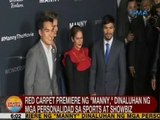 UB: Red carpet premiere ng 'Manny,' dinaluhan ng mga personalidad sa sports at showbiz
