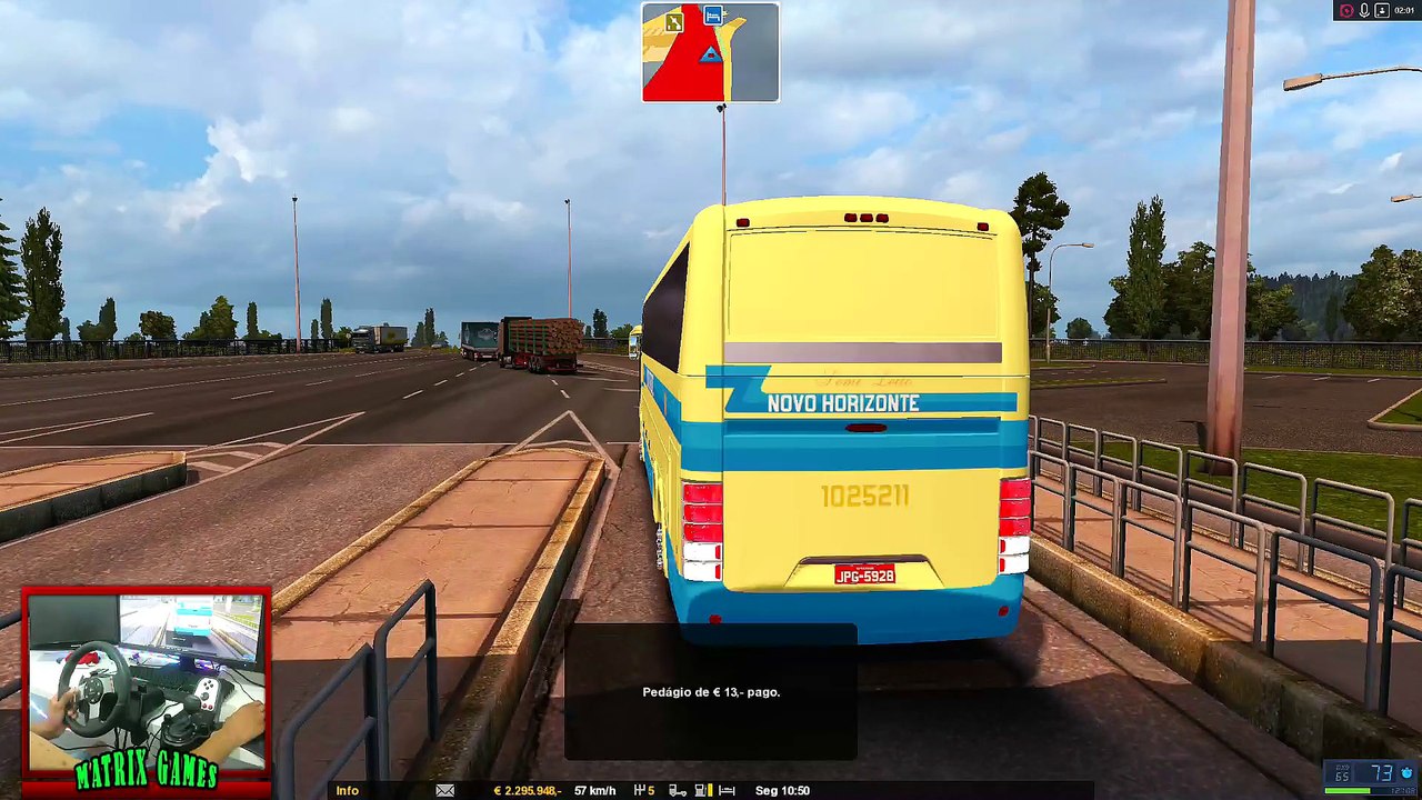Euro Truck Simulator 2 - CHUVA INTENSA NA BR-040 BRASILIA l Mercedes-Benz O-500RS BlueTec 5 ► G27