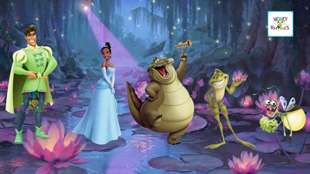 Finger семья в Priencess и семейные песни Лягушка | папа песни палец | Коробка потешки