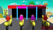 Learn Colors with Banana Monster Vehicle | Colours to Kids Children Toddlers Babies Play Videos