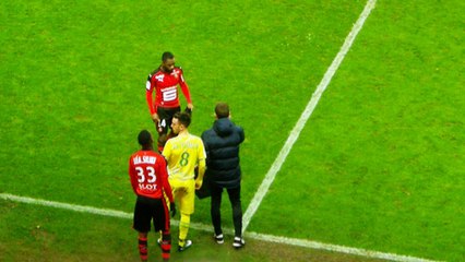 28/01/17 : SRFC-FCN : changement Kalulu / Léa Siliki (79')