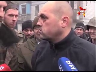 Флаг Новороссии поднят над Дебальцево. 18.02.2015