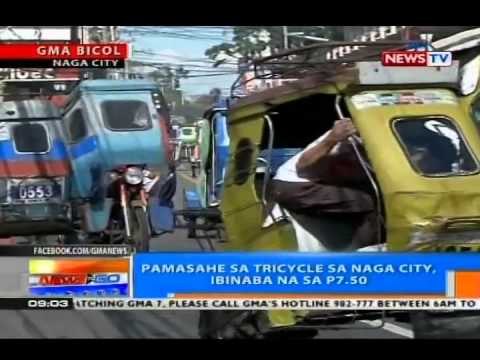 NTG: Pamasahe sa tricycle sa Naga City, ibinaba na sa P7.50
