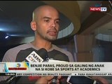 Benjie Paras, proud sa galing ng anak na si Kobe sa sports at academics