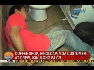 UB: Coffee shop sa QC, hinoldap; mga customer at crew, ikinulong sa CR