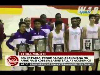 24Oras: Benjie Paras, proud sa pag-arangkada ng anak na si Kobe sa basketball at academics