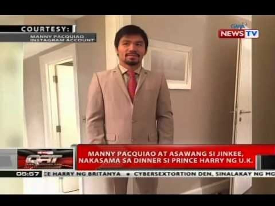 Manny Pacquiao at asawang si Jinkee, nakasama sa dinner si Prince Harry ng U.K.