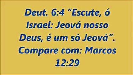 Trindade é uma  Mentira - Só existe um só Deus Verdadeiro o Pai Jeová