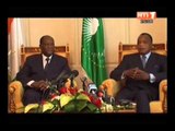les presidents Alassane Ouattara et Denis Sassou Nguesso ont co-animé une conference de presse
