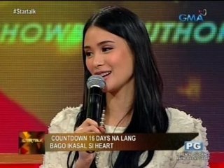Startalk: 16 days na lang bago ang kasal ni Heart Evangelista!