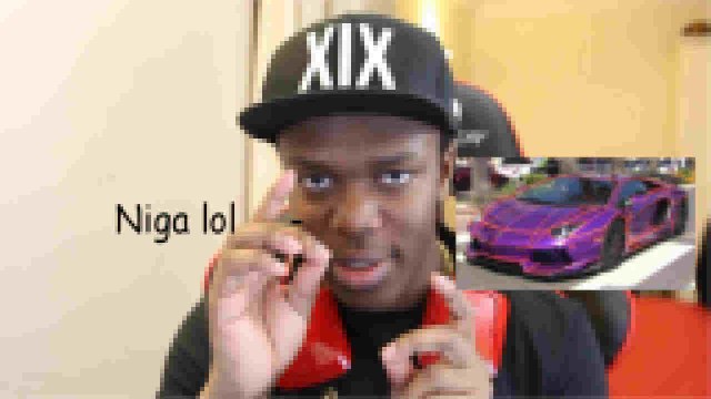 KSI Lamborghini but everytime he sings, a Text-To-Speech program that talks rather verbose.