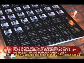 UB: Iba't ibang grupo, nagsagawa ng vigil para manawagan ng katarungan