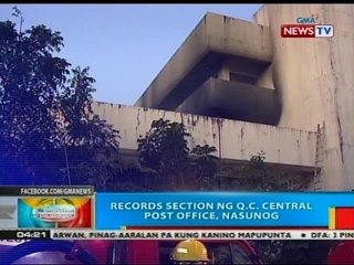 BP: Records section ng QC Central Post Office, nasunog