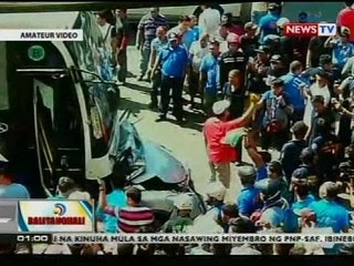 Dalawang bus at isang kotse, nagkarambola sa EDSA-Muñoz, Quezon City