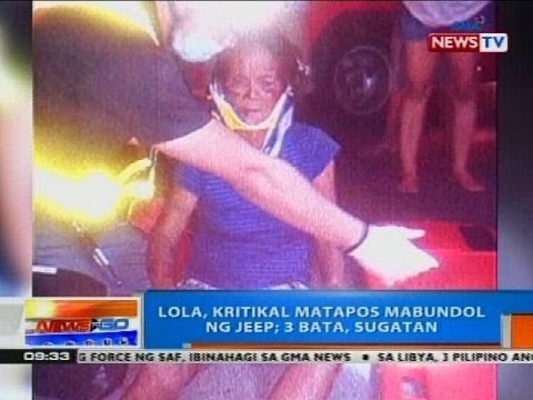NTG: Lola, kritikal matapos mabundol ng jeep, 3 bata, sugatan