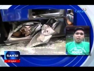 Saksi: Driver ng kotse, himalang nakaligtas matapos maipit ng dalawang bus sa Edsa-Muñoz