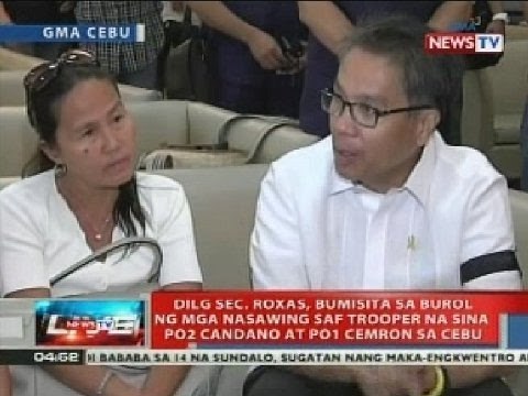 NTVL: Mar Roxas, bumisita sa burol ng mga nasawing SAF trooper na sina P02 Candano at P01 Cemron