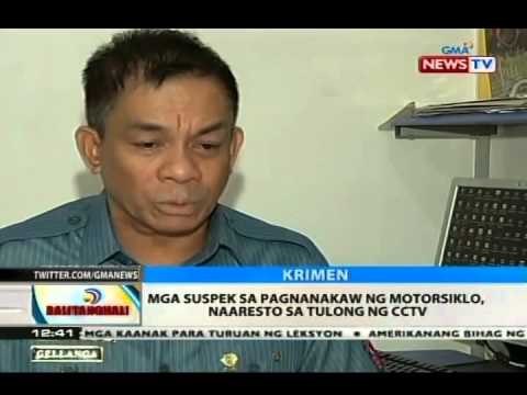 Mga suspek sa pagnanakaw ng motorsiklo, naaresto sa tulong ng CCTV