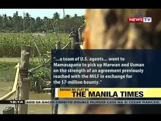Amerika, may kinalaman sa pagdakip kay Marwan, ayon sa mga source ng GMA News