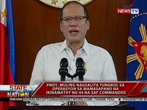 PNoy, muling nagsalita tungkol sa operasyon sa Mamasapano na ikinamatay ng 44 na SAF commandos