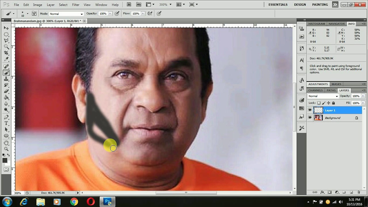 Facial Hair in Adobe Photoshop ( For Beginner)