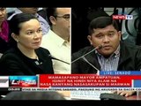 NTVL: Mamasapano Mayor Ampatuan, humarap sa pagdinig sa Senado