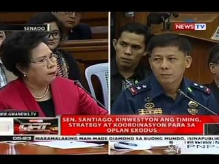 Sen. Santiago, kinastigo si Purisima dahil sa pangingialam umano niya sa operasyon sa Mamasapano