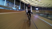 Few laps at the UCI World Cycling Centre Velodrome - Aigle, Switzerland