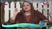 Actress Samia Naz Telling About Peer In Live Show
