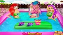 Ariel Barbie e Rapunzel Princesas Dia de piscina Princesas Disney