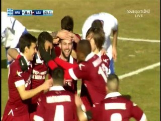 18η Ηρακλής-ΑΕΛ 1-1 2016-17 Tο γκολ της ΑΕΛ (Ρέντζας)