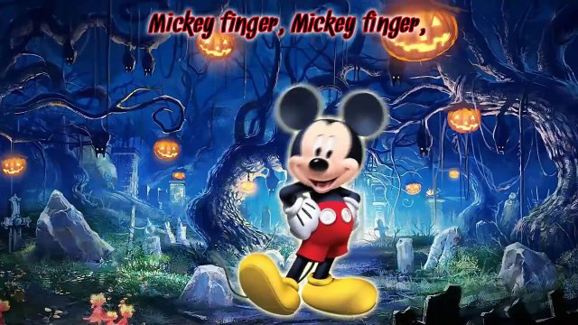 Halloween Finger Family | Mickey, Donald, Minnie, Goofy | Nursery Rhymes Surprise Eggs