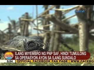 UB: Mga sundalong sumaklolo sa ilang miyembro ng PNP SAF, dismayado