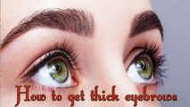 How to Get Thick Eyebrows - Regrow thicker eyebrows fast