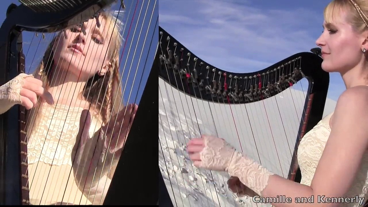 METALLICA - Enter Sandman (Harp Twins Drums) Camille and Kennerly