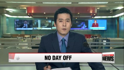 Employees in key sectors pass Seollal at work