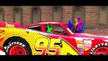 Spider-Man & Spiderman Colors Disney Cars Lightning McQueen Nursery Rhymes for Children | Kids Songs