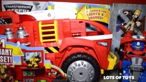 Transformers Rescue Bots Lots of Toys!! Capture Claw Chase, Giant Mobile Headquarters, Rescue Drill